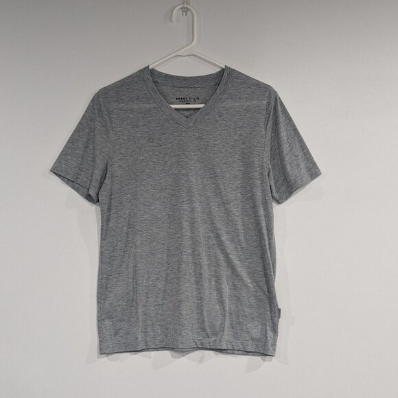 *3/$10* Perry Ellis V-Neck Tee Heathered Grey Size Small - Picture 1 of 4